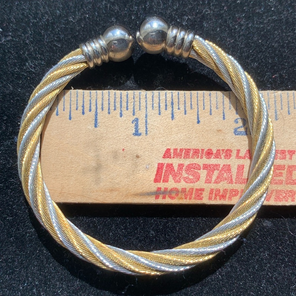 Beautiful Gold and Silver Twist Bracelet